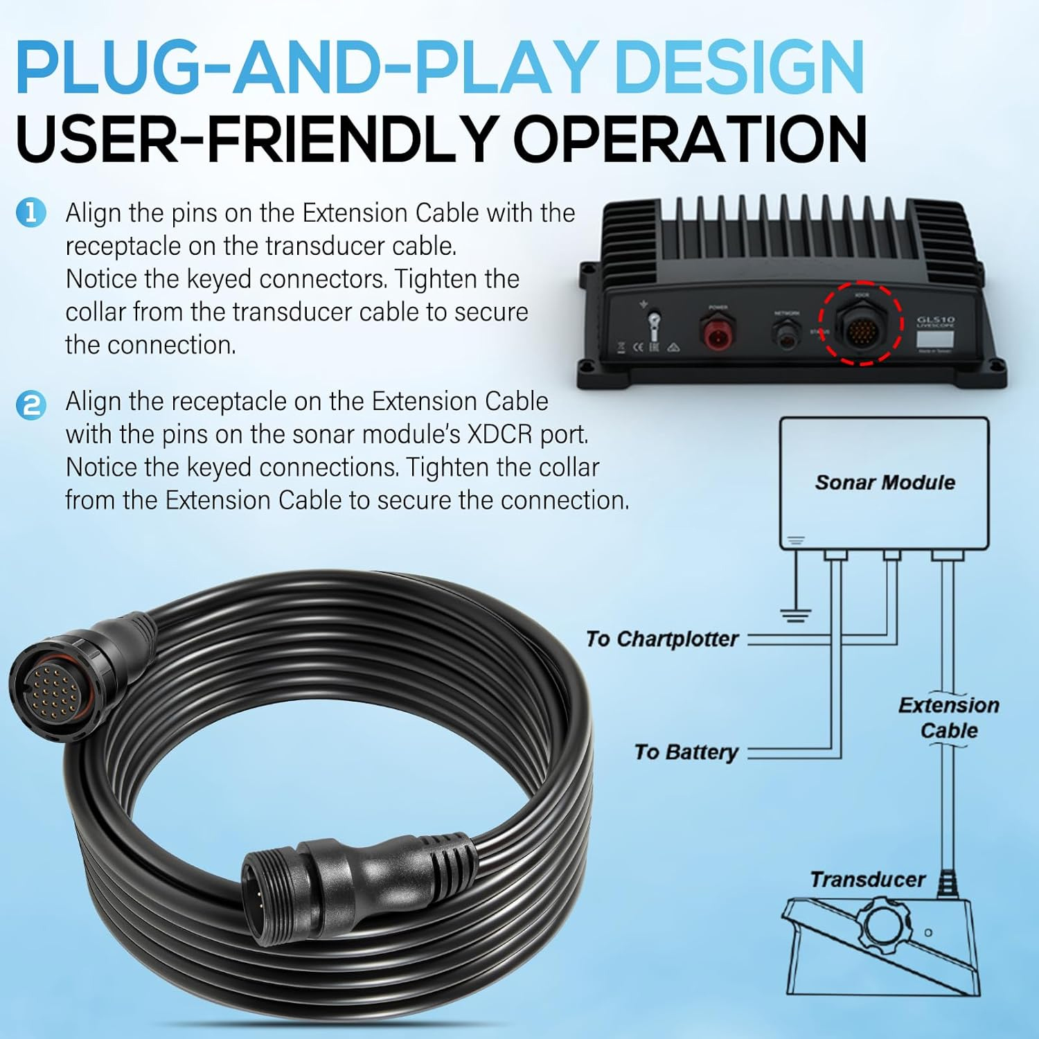 010-12855-00 Ship Transducer E – Fish Finder Cable Bewertung und Preis