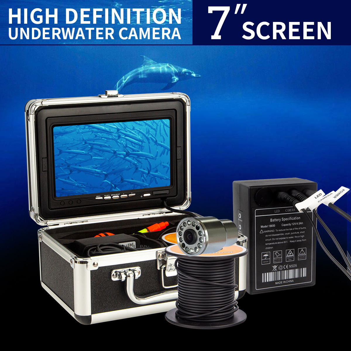 IP68 full waterproof 12 LEDS 7 – Fish Finder Case Bewertung und Preis
