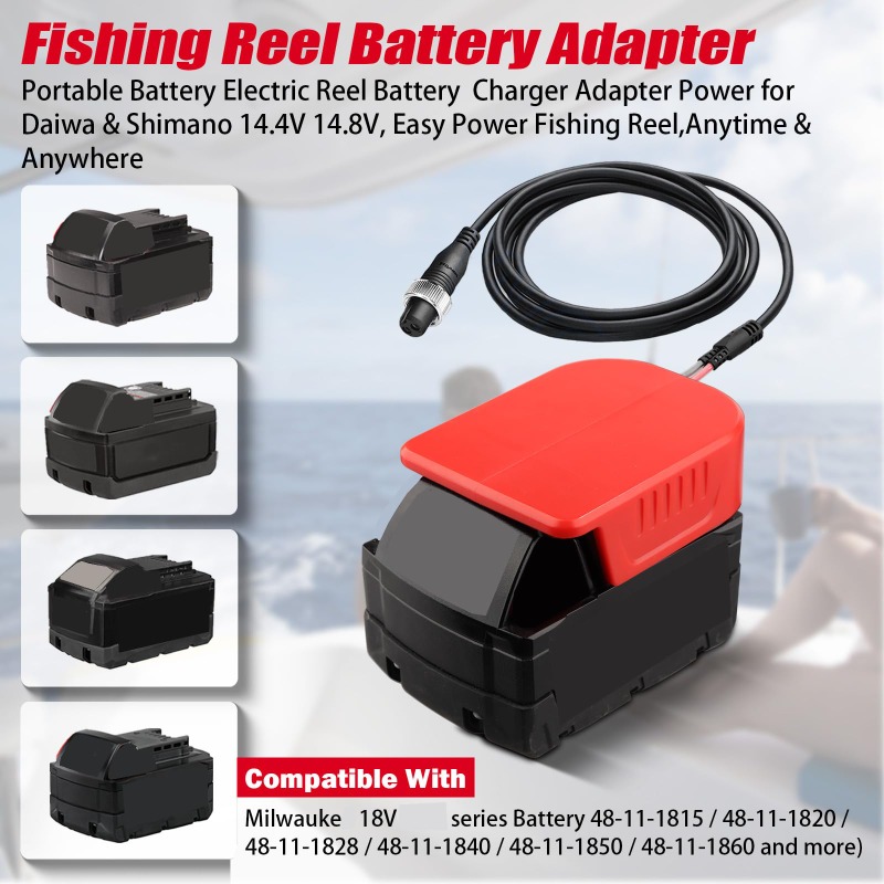 Portable Fishing Reel Adapter  – Fish Finder Battery Bewertung und Preis