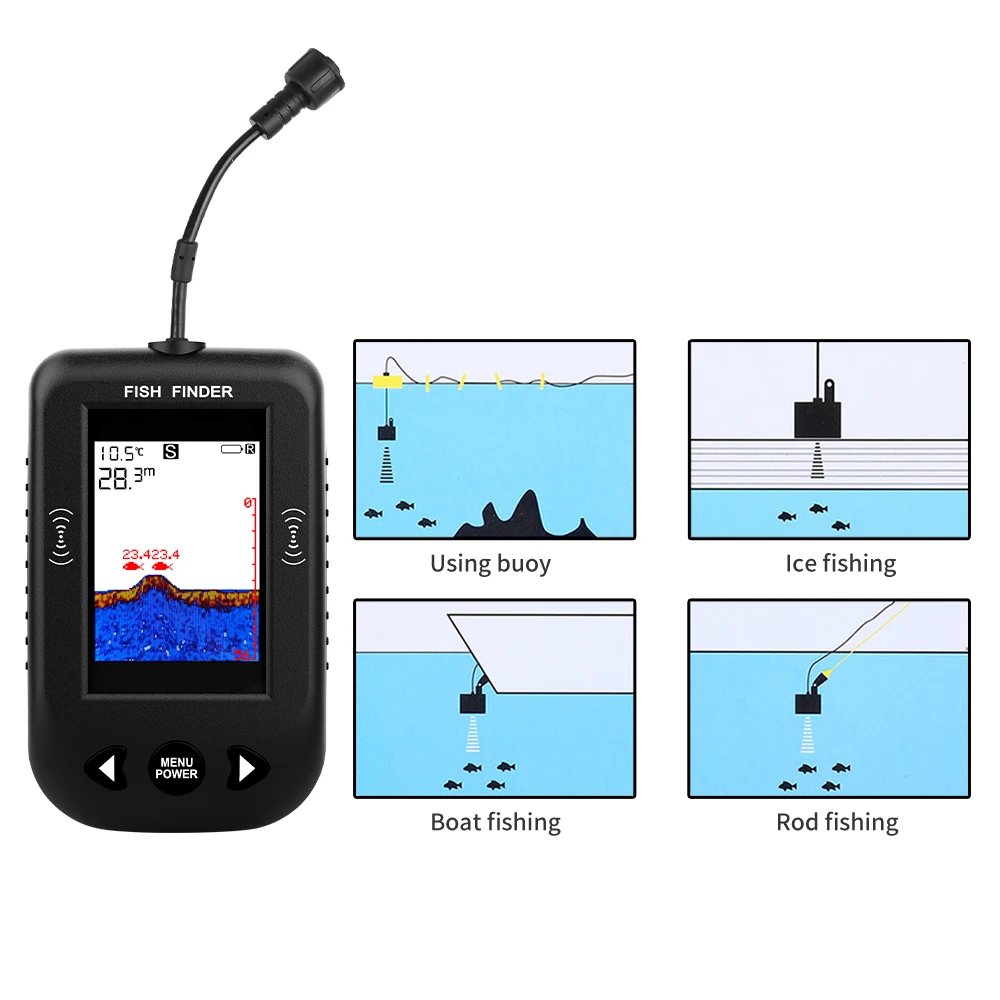 Alarm 100M Portable Sonar Fish – Fish Finder Transducer Bewertung und Preis