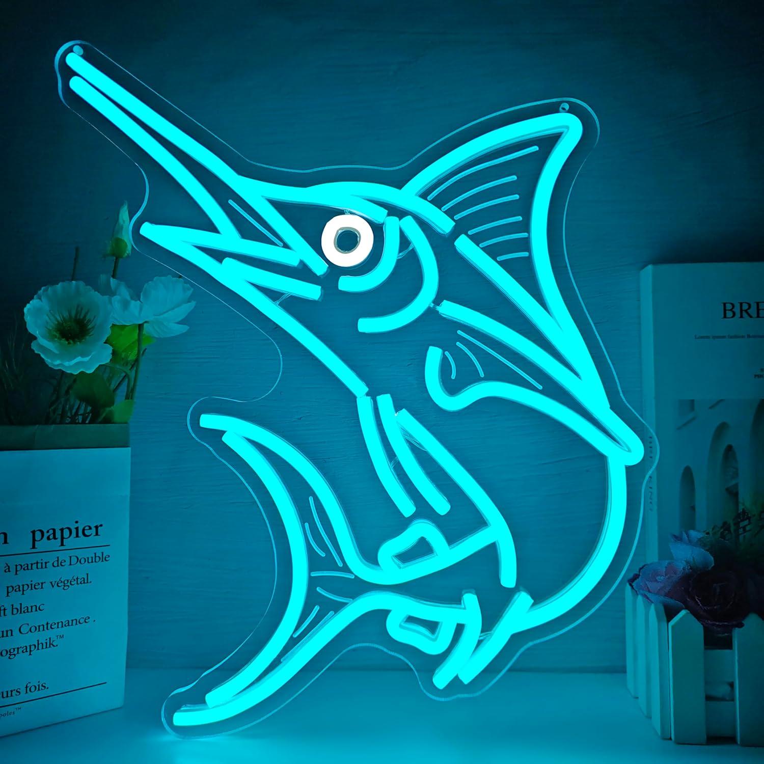 Marlin Fish Neon Sign Deep Sea – Fishing Light Bewertung und Preis