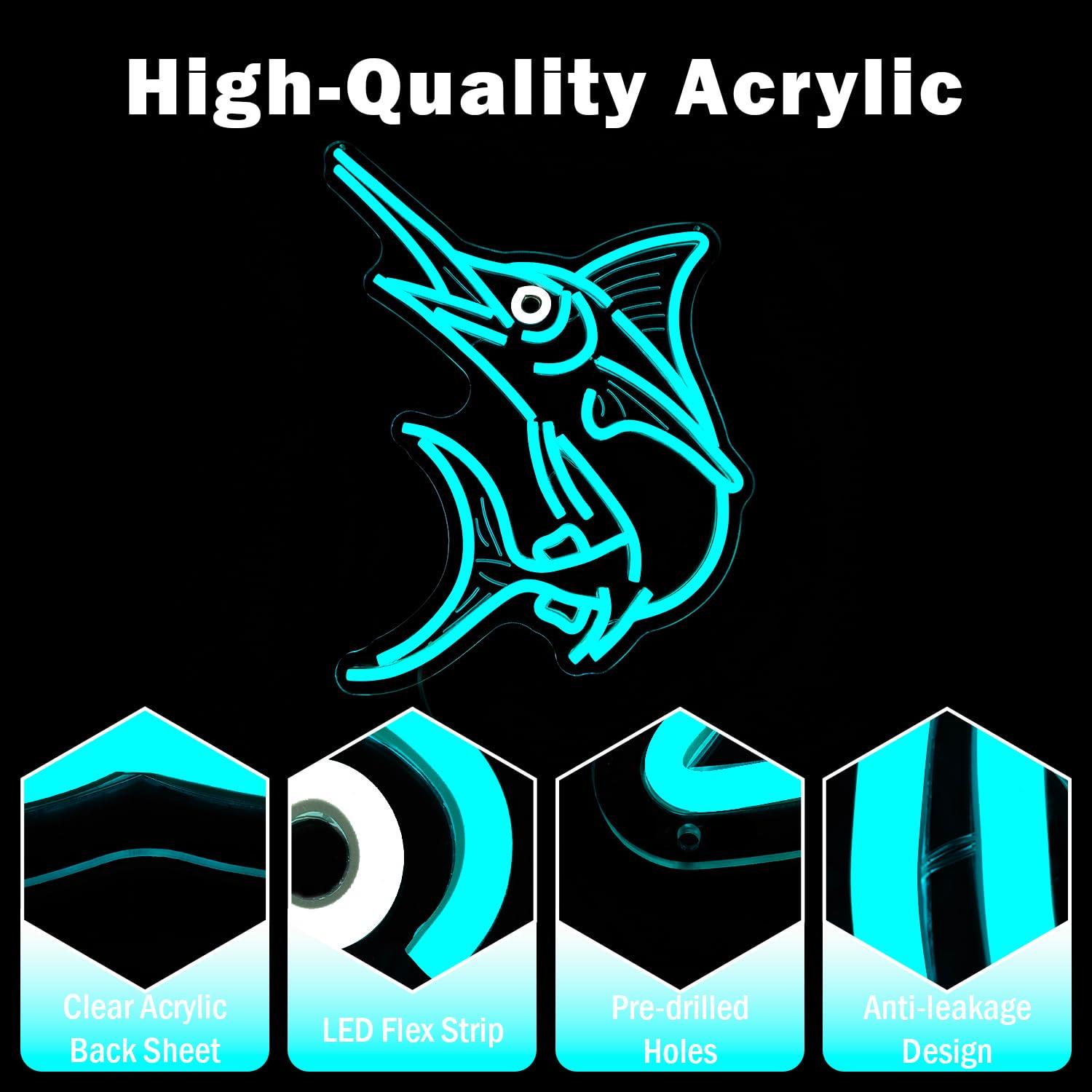 Marlin Fish Neon Sign Deep Sea – Fishing Light Bewertung und Preis