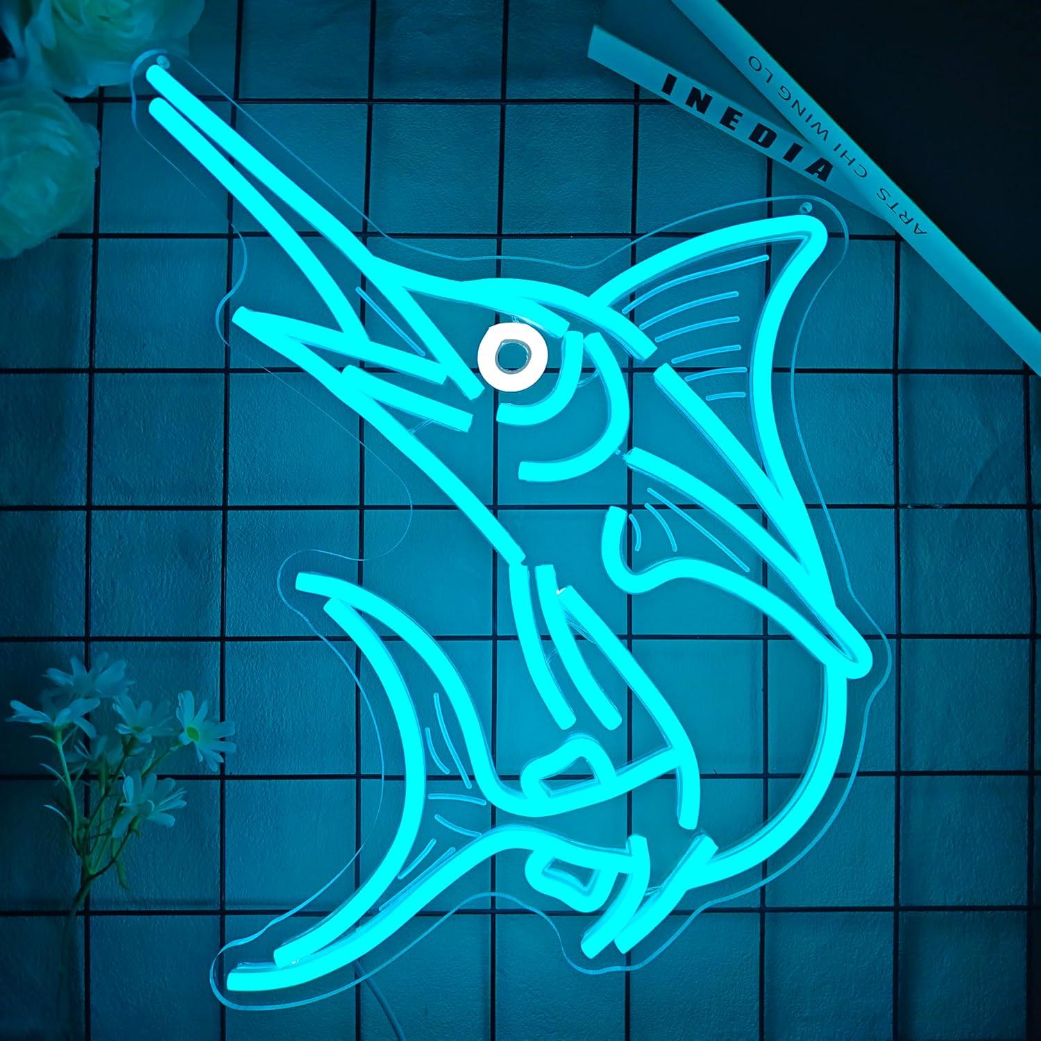 Marlin Fish Neon Sign Deep Sea – Fishing Light Bewertung und Preis