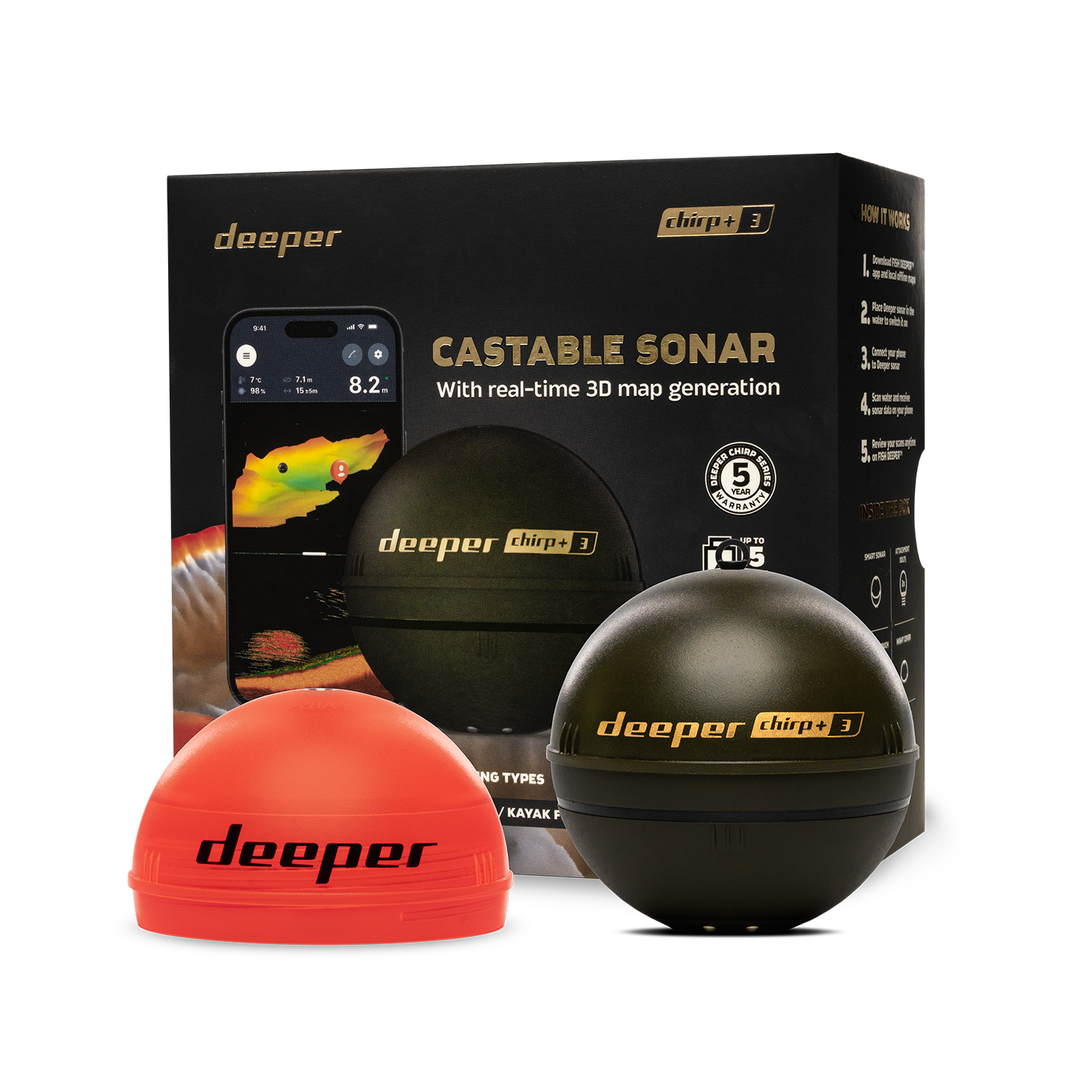 Deeper Smart Sonar Chirp+3 Fis – Fish Finder Gps Bewertung und Preis