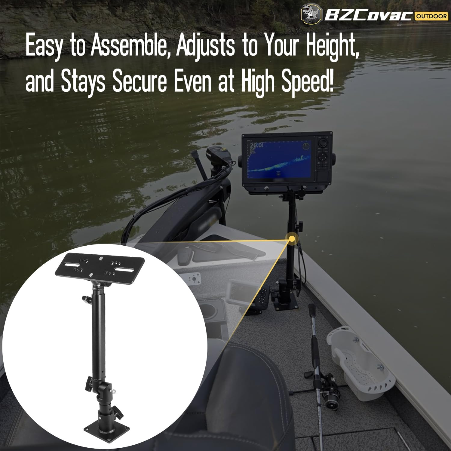 Marine Anodized Aluminum Monit – Fish Finder Mount Bewertung und Preis