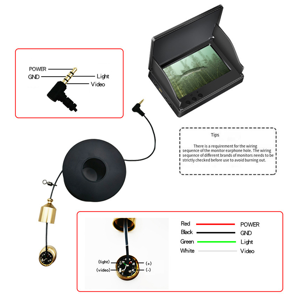 1pc Underwater Fishing Camera  – Fish Finder Portable Bewertung und Preis