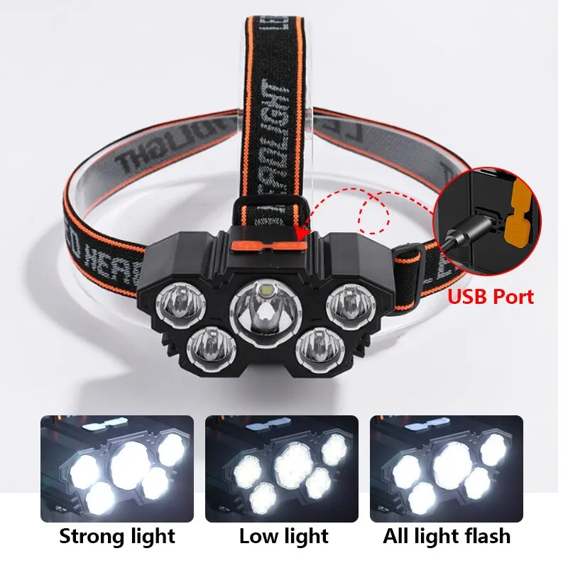 Rechargeable 5 LED Headlamp St – Fish Finder Battery Bewertung und Preis