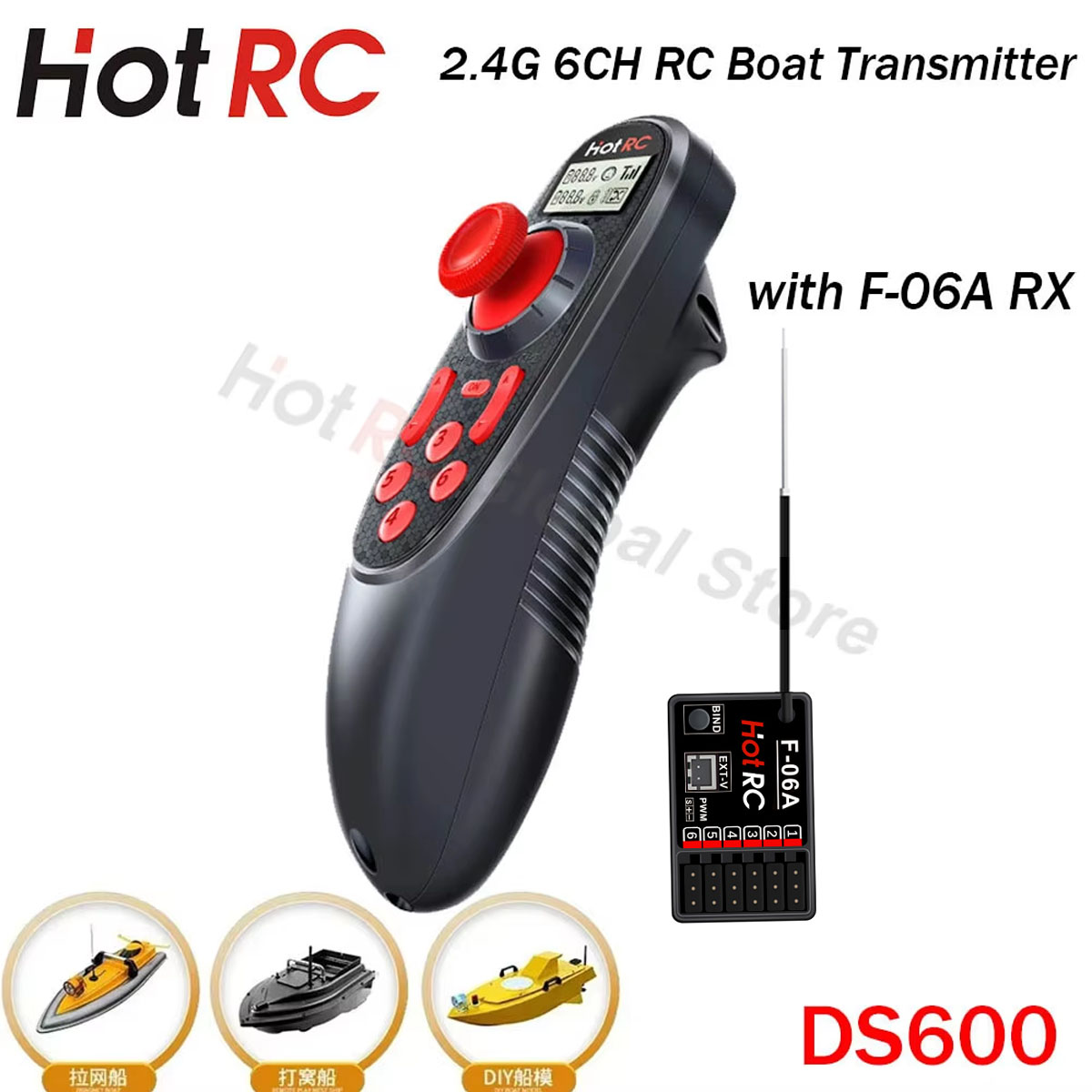 HOTRC DS600 6CH 6 Channel 2.4G – Fish Finder Battery Bewertung und Preis