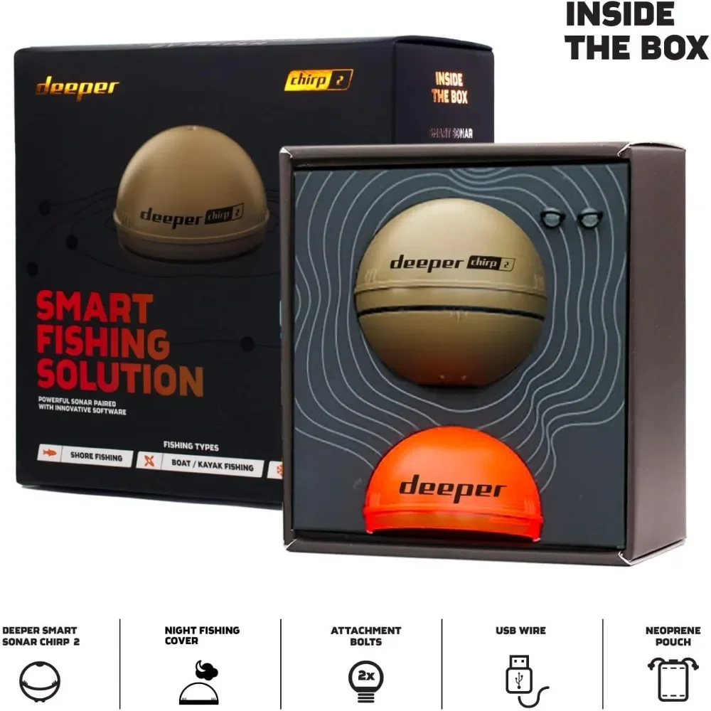 A  Chirp 2 Sonar Fish Finder - – Fishing Depth Finder Bewertung und Preis