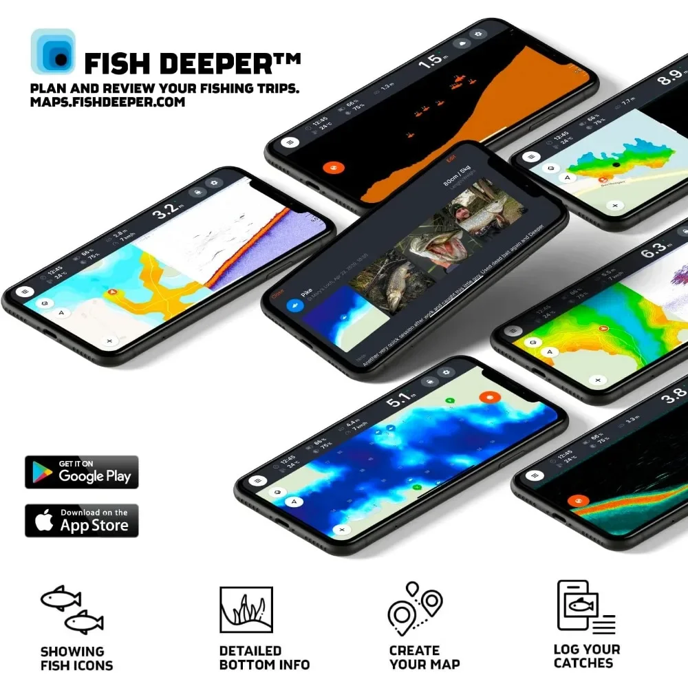 A  Chirp 2 Sonar Fish Finder - – Fishing Depth Finder Bewertung und Preis