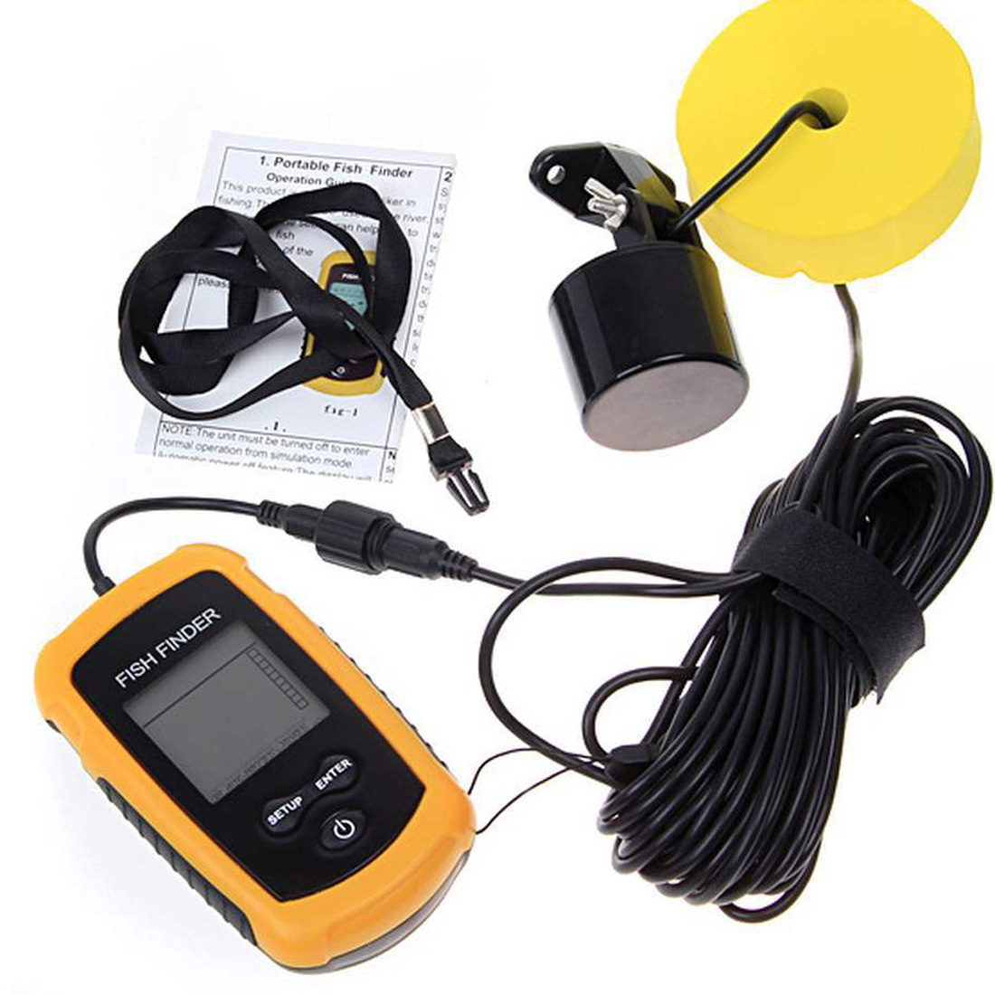Alarm 100M Portable Sonar Fish – Fish Finder Transducer Bewertung und Preis