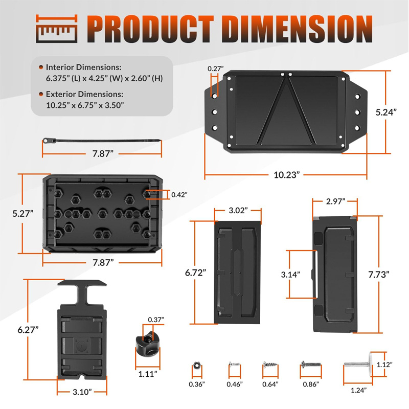 Track Mounted Battery Box for  – Fish Finder Mount Bewertung und Preis