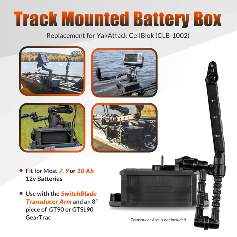 Track Mounted Battery Box for  – Fish Finder Mount Bewertung und Preis