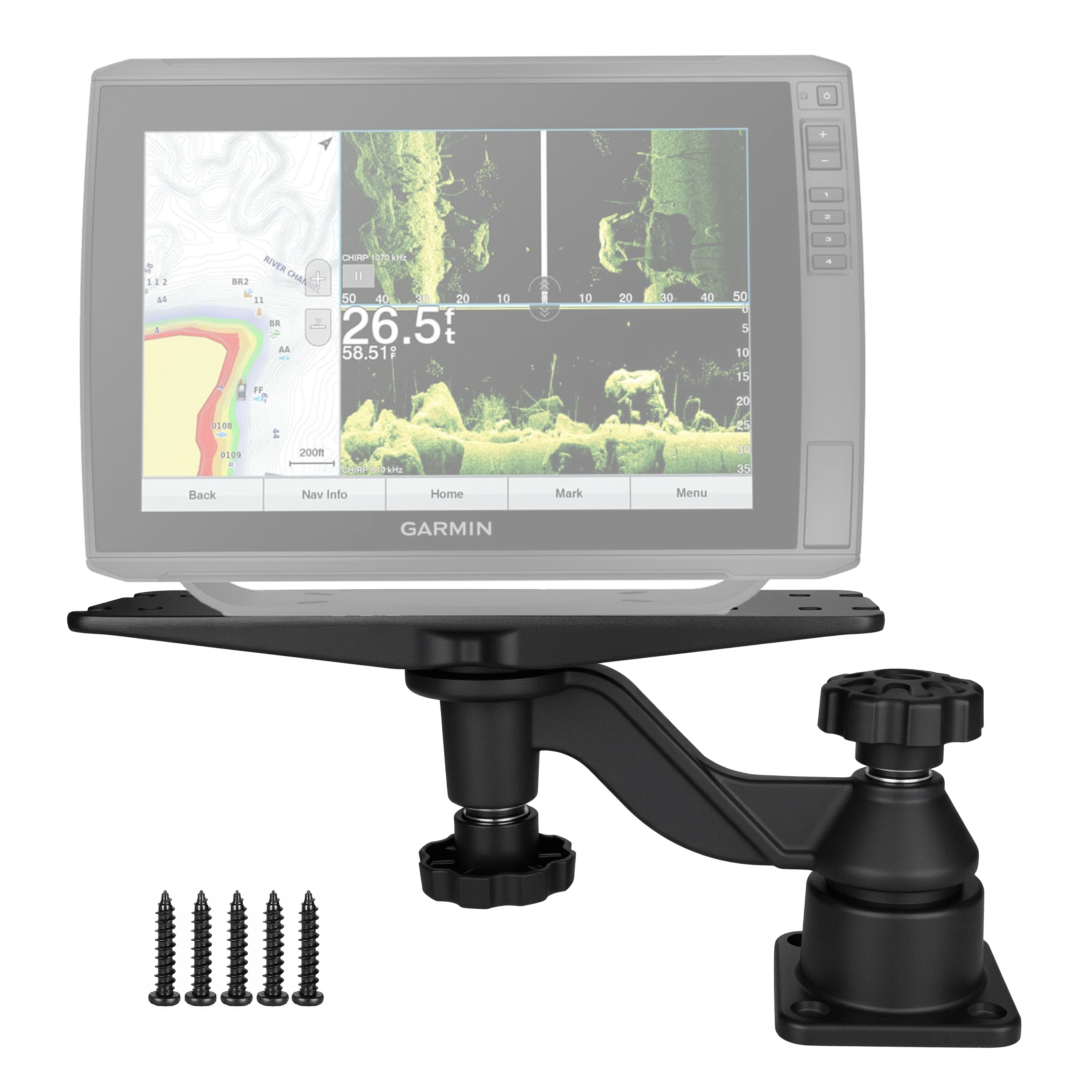 Heavy-duty vertical base mount – Fish Finder Mount Bewertung und Preis
